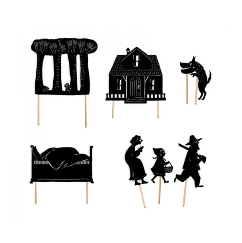 JUEGO MIDEER TITERES DE SOMBRA CAPERUCITA ROJA
