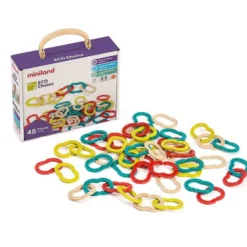 JUEGO MINILAND SET DE ESLABONES 48 PIEZAS MATERIAL ECO FRIENDLY 240X190X80 MM