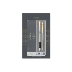 JUEGO PARKER DUO JOTTER ACERO GT BOLIGRAFO + PLUMA