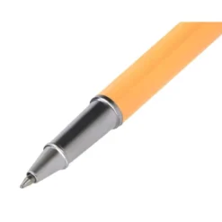 JUEGO BOLIGRAFO Y ROLLER BELIUS ENDLESS SUMMER ALUMINIO COLOR NARANJA Y PLATEADO TINTA AZUL CAJA DE DISEÑO