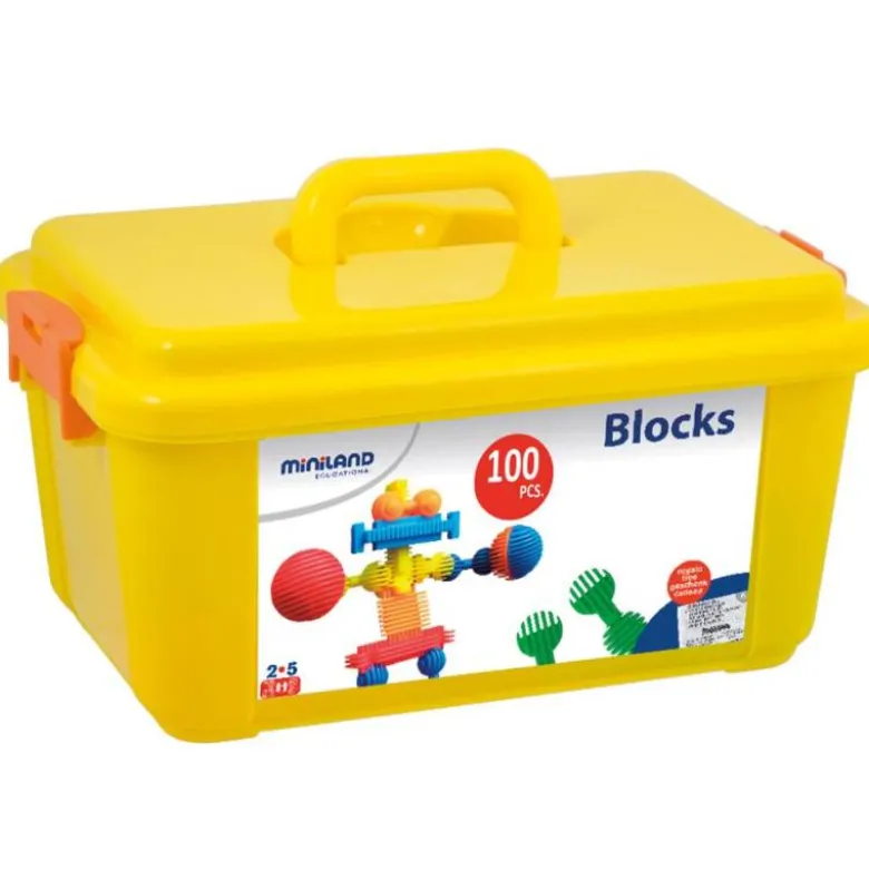 Juego de construccion a partir de 3 años Interstar bloques 100 piezas Miniland