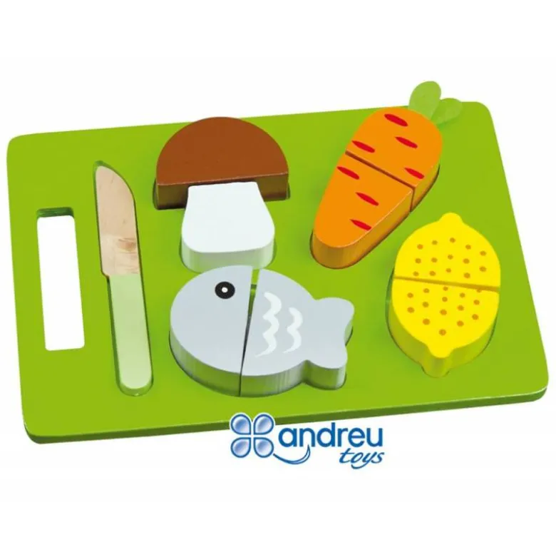 Juego de Imitacion para bebes a partir de 1 año Alimentos para cortar Ambitoys