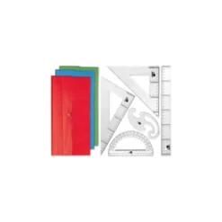 Juego de reglas de plastico cristal Liderpapel