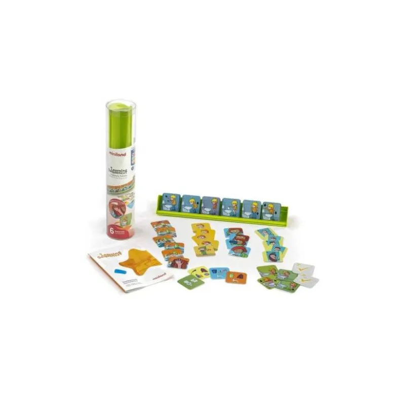 Juego Didactico a partir de 3 años Aprendiendo Secuencias Habitos de higiene Miniland