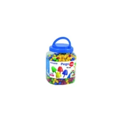 Juego Didactico a partir de 3 años Pegs 15mm 1300 piezas Miniland