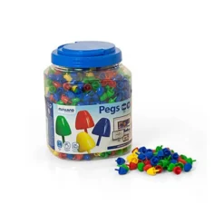 Juego Didactico a partir de 3 años Pegs 15mm 1300 piezas Miniland