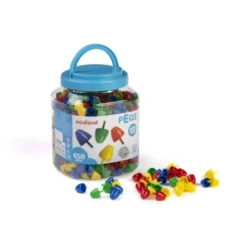Juego Didactico a partir de 3 años Pegs 20mm 650 piezas Miniland