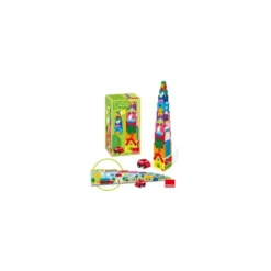 Juego didáctico a partir de 1 año Cubos apilables Coche Diset