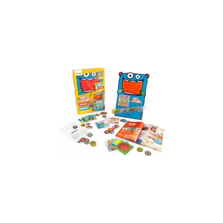 Juego didáctico MiniLand a partir de 3 años Alimenta al Monstruo para construir palabras