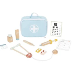 JUEGO INFANTIL IMAGINOVO MADERA MALETIN DE MEDICO +3 AÑOS 11 PIEZAS 24,5X18X10CM