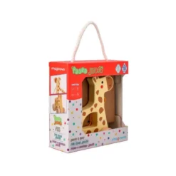 JUEGO INFANTIL IMAGINOVO MADERA JIRAFA PARA ARRASTRAR CON RUEDAS +12 MESES 16X12X5,4CM