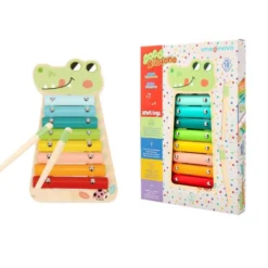 JUEGO INFANTIL IMAGINOVO MADERA XILOFONO INSTRUMENTO MUSICAL COCODRILO +18 MESES 28X14,8X2,5CM