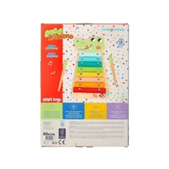 JUEGO INFANTIL IMAGINOVO MADERA XILOFONO INSTRUMENTO MUSICAL COCODRILO +18 MESES 28X14,8X2,5CM