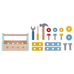 JUEGO INFANTIL IMAGINOVO MADERA MALETIN DE HERRAMIENTAS +3 AÑOS 18 PIEZAS 21,4X13,2X11CM