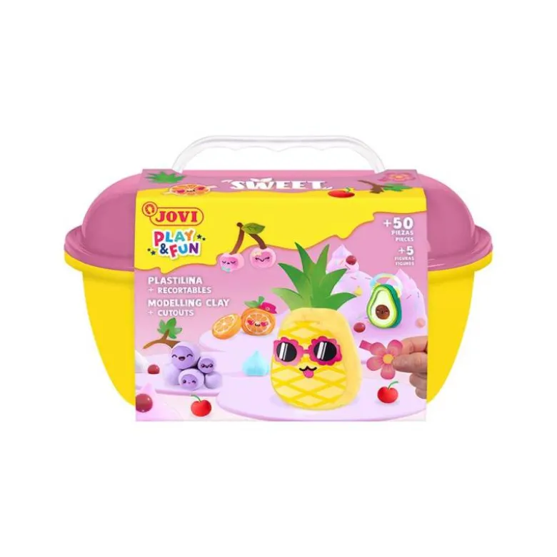 JUEGO JOVI PLAY&FUN PLASTILINA COFRE SWEET