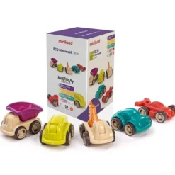 JUEGO MINILAND SET DE 5 MINIMOBILES FABRICADOS EN MATERIAL ECO FRIENDLY 150X210X150 MM