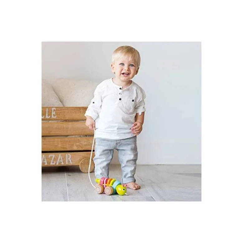 Juego para bebes de Arrastre A partir de 10 meses Gusanito Goula