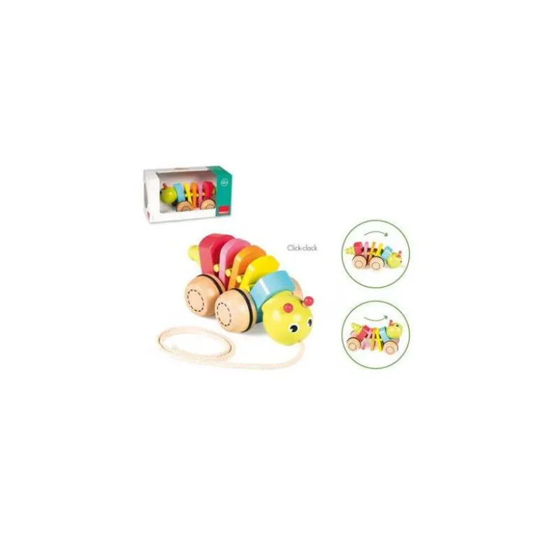 Juego para bebes de Arrastre A partir de 10 meses Gusanito Goula