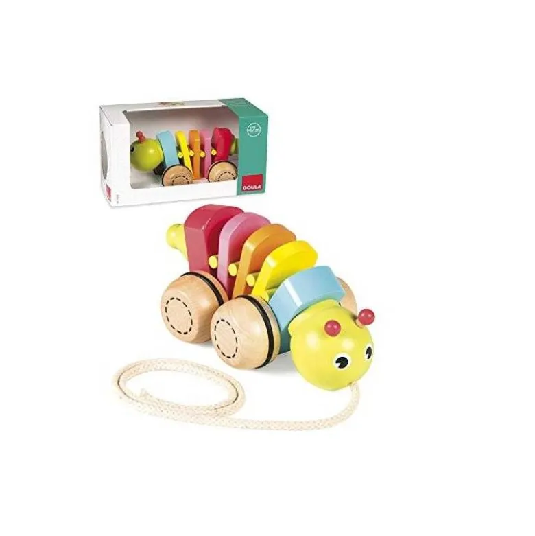 Juego para bebes de Arrastre A partir de 10 meses Gusanito Goula