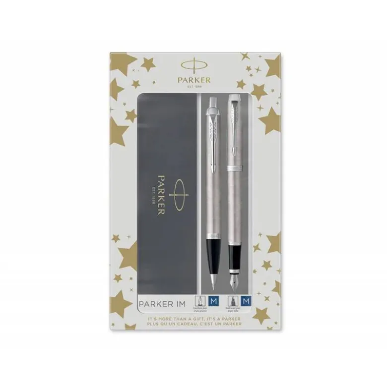 JUEGO PARKER IM ESSENTIAL ACERO CT BOLIGRAFO + PLUMA