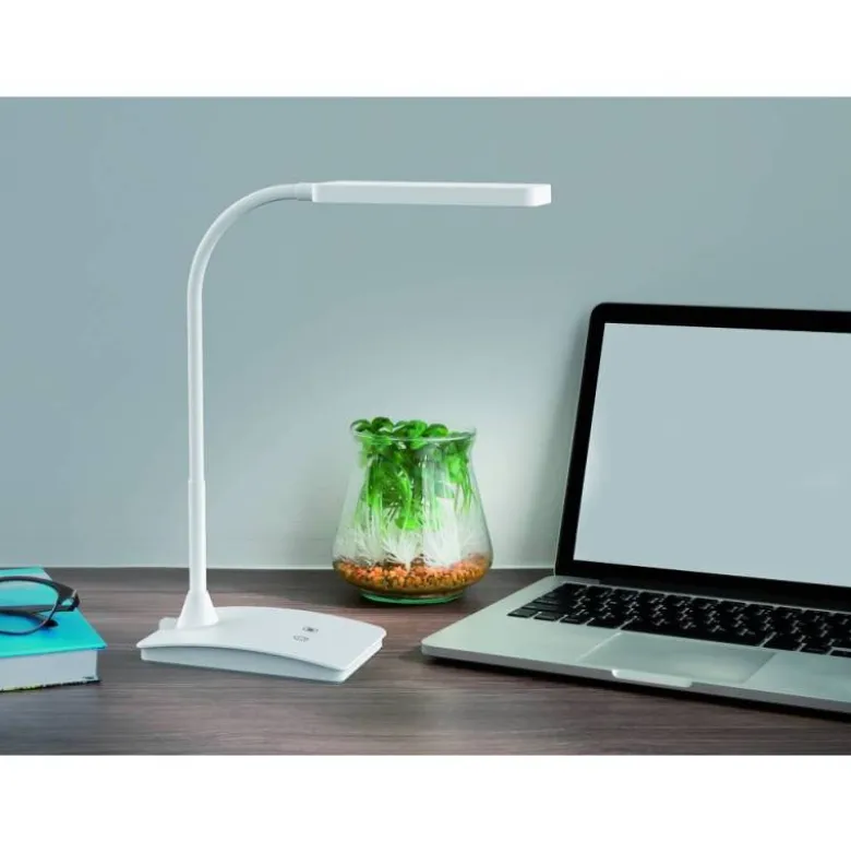 LAMPARA DE ESCRITORIO MAUL LED PEARLY TRES NIVELES INTENSIDAD COLOR BLANCO 106X375X357 MM