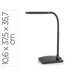 LAMPARA DE ESCRITORIO MAUL LED PEARLY TRES NIVELES INTENSIDAD COLOR NEGRO 106X375X357 MM