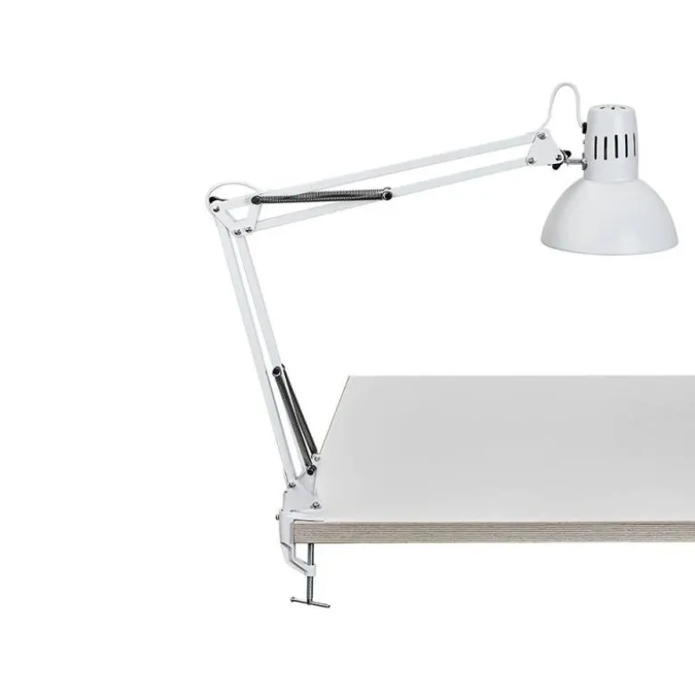 LAMPARA DE ESCRITORIO MAUL STUDY CON PINZA COLOR BLANCO 170X440X350 MM