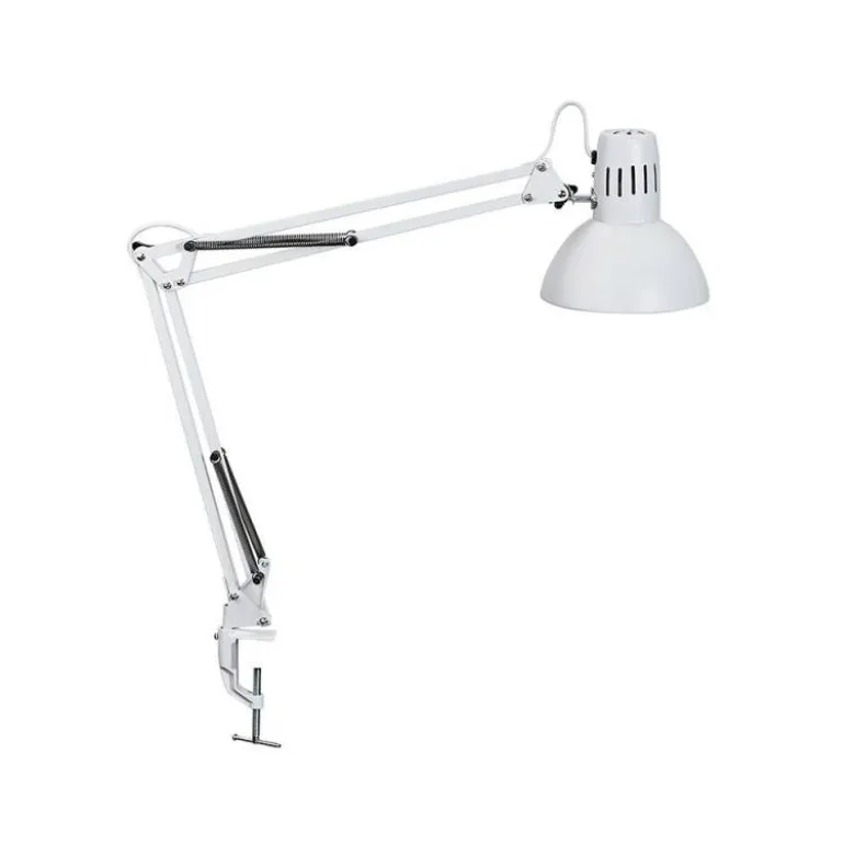 LAMPARA DE ESCRITORIO MAUL STUDY CON PINZA COLOR BLANCO 170X440X350 MM