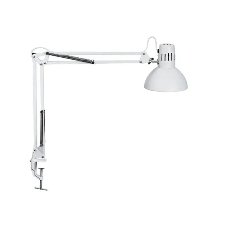 LAMPARA DE ESCRITORIO MAUL STUDY CON PINZA COLOR BLANCO 170X440X350 MM