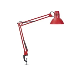 LAMPARA DE ESCRITORIO MAUL STUDY CON PINZA COLOR ROJO 170X440X350 MM