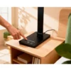 LAMPARA DE ESCRITORIO Q-CONNECT VEGA LED 10W 400 LM TACTIL 5 NIVELES DE COLOR BRILLO REGULABLE COLOR NEGRO