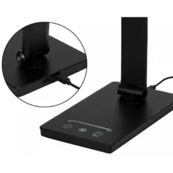 LAMPARA DE ESCRITORIO Q-CONNECT VEGA LED 10W 400 LM TACTIL 5 NIVELES DE COLOR BRILLO REGULABLE COLOR NEGRO
