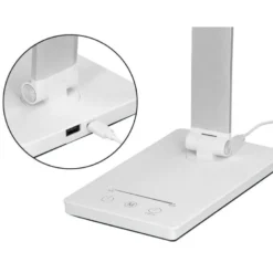 LAMPARA DE ESCRITORIO Q-CONNECT VEGA LED 10W 400 LM TACTIL 5 NIVELES DE COLOR BRILLO REGULABLE COLOR BLANCO