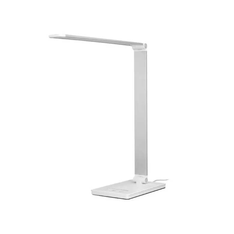 LAMPARA DE ESCRITORIO Q-CONNECT VEGA LED 10W 400 LM TACTIL 5 NIVELES DE COLOR BRILLO REGULABLE COLOR BLANCO