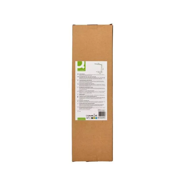 LAMPARA DE ESCRITORIO Q-CONNECT VEGA LED 10W 400 LM TACTIL 5 NIVELES DE COLOR BRILLO REGULABLE COLOR BLANCO
