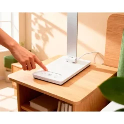 LAMPARA DE ESCRITORIO Q-CONNECT VEGA LED 10W 400 LM TACTIL 5 NIVELES DE COLOR BRILLO REGULABLE COLOR BLANCO