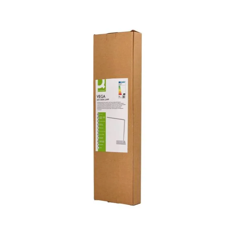 LAMPARA DE ESCRITORIO Q-CONNECT VEGA LED 10W 400 LM TACTIL 5 NIVELES DE COLOR BRILLO REGULABLE COLOR BLANCO
