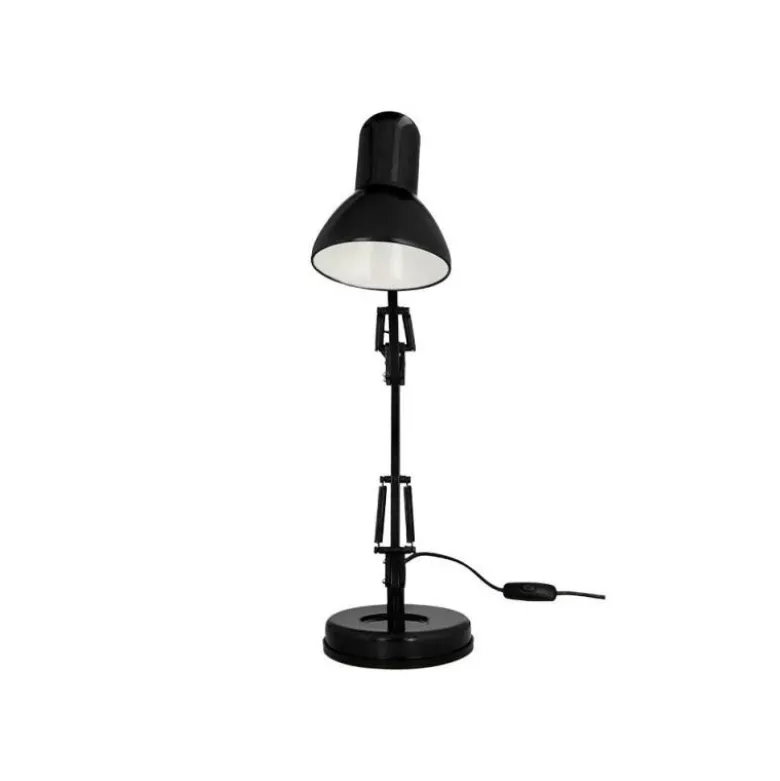 LAMPARA DE ESCRITORIO Q-CONNECT POLARIS METALICA CONINTERRUPTOR BRAZO DOBLE 3 ARTICULACIONES COLOR NEGRO