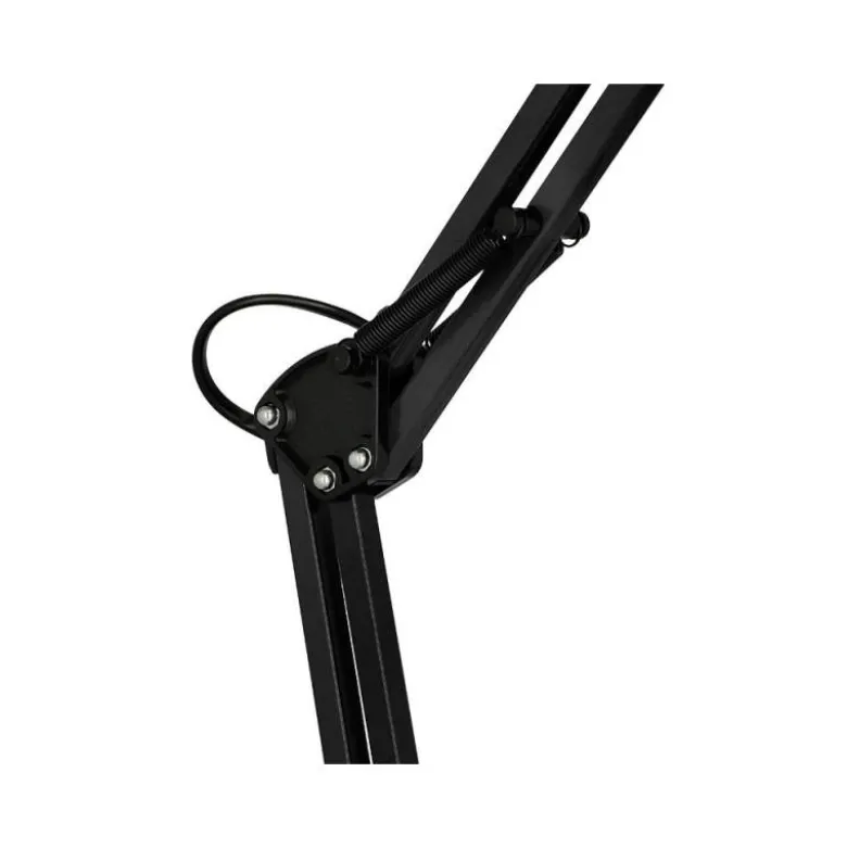 LAMPARA DE ESCRITORIO Q-CONNECT POLARIS METALICA CONINTERRUPTOR BRAZO DOBLE 3 ARTICULACIONES COLOR NEGRO