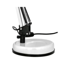 LAMPARA DE ESCRITORIO Q-CONNECT POLARIS METALICA CONINTERRUPTOR BRAZO DOBLE 3 ARTICULACIONES COLOR BLANCO