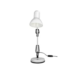 LAMPARA DE ESCRITORIO Q-CONNECT POLARIS METALICA CONINTERRUPTOR BRAZO DOBLE 3 ARTICULACIONES COLOR BLANCO