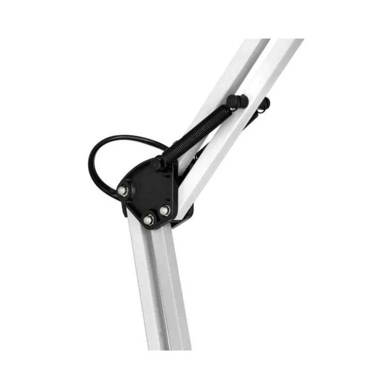 LAMPARA DE ESCRITORIO Q-CONNECT POLARIS METALICA CONINTERRUPTOR BRAZO DOBLE 3 ARTICULACIONES COLOR BLANCO