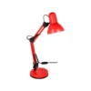 LAMPARA DE ESCRITORIO Q-CONNECT POLARIS METALICA CONINTERRUPTOR BRAZO DOBLE 3 ARTICULACIONES COLOR ROJO
