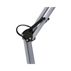 LAMPARA DE ESCRITORIO Q-CONNECT POLARIS METALICA CONINTERRUPTOR BRAZO DOBLE 3 ARTICULACIONES COLOR PLATA