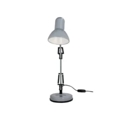 LAMPARA DE ESCRITORIO Q-CONNECT POLARIS METALICA CONINTERRUPTOR BRAZO DOBLE 3 ARTICULACIONES COLOR PLATA