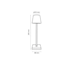LAMPARA DE ESCRITORIO Q-CONNECT NOVA LED 2W 200 LM METALICA TACTIL RECARGABLE USB-C COLOR NEGRO