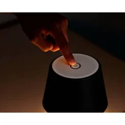 LAMPARA DE ESCRITORIO Q-CONNECT NOVA LED 2W 200 LM METALICA TACTIL RECARGABLE USB-C COLOR NEGRO