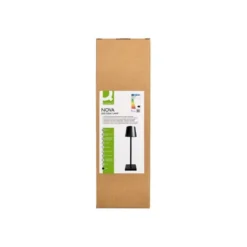 LAMPARA DE ESCRITORIO Q-CONNECT NOVA LED 2W 200 LM METALICA TACTIL RECARGABLE USB-C COLOR NEGRO