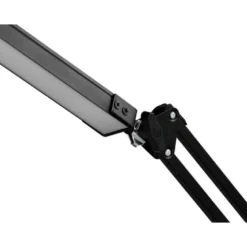 LAMPARA DE ESCRITORIO Q-CONNECT RIGEL LED 8W 320 LM ALUMINIO CON PINZA BRAZO DOBLE3 ARTICULACIONES COLOR NEGRO