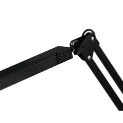 LAMPARA DE ESCRITORIO Q-CONNECT RIGEL LED 8W 320 LM ALUMINIO CON PINZA BRAZO DOBLE3 ARTICULACIONES COLOR NEGRO